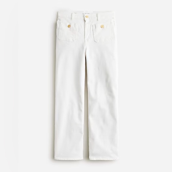 J. Crew Denim - J. Crew Sailor slim wide-leg jean in white • multiple sizes • BX940